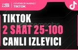 Tiktok 2 Saat 25-100 Canlı İzleyici - KEŞFET