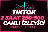 Tiktok 2 Saat 250-500 Canlı İzleyici - KEŞFET