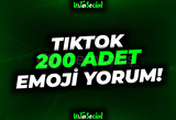 ⭐TikTok 200 Adet Emoji Yorum!