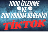 TİKTOK 200 YORUM BEĞENİ VE 1000 İZLENME!!!!