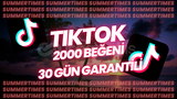 TIKTOK 2000 BEĞENİ