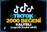 ❤️Tiktok 2000 Beğeni❤️Garanti & Sorunsuz❤️