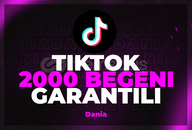 TikTok 2000 Beğeni | Kaliteli