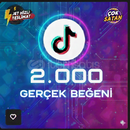Tiktok 2.000 Gerçek Beğeni