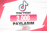 ⭐ Tiktok 2.000 Paylasım | 30G|