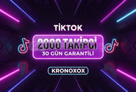 TİKTOK 2000 TAKİPCİ 30 GÜN GARANTİLİ