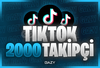 ⭐ Tiktok 2000 Takipçi [Açıklamayı okuyun]