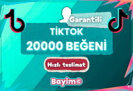TİKTOK 20.000 BEĞENİ / GARANTİLİ