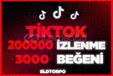 Tiktok 200000 İzlenme 3000 Beğeni