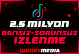 ⭐️TIKTOK 2.5 MİLYON İZLENME + GARANTİ⭐️