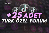 ✨Tiktok 25 Özel Türk Yorum + Etkileşim