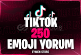 ⭐TİKTOK 250 EMOJİ YORUM