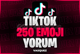 ⭐TİKTOK 250 EMOJİ YORUM⭐