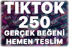 TikTok 250 Gerçek Beğeni - Keşfet Etkili
