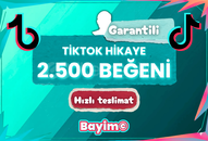TIKTOK 2.500 HİKAYE BEĞENİ / GARANTİLİ