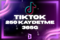  ⭐Tiktok 250 Kaydetme - 365G