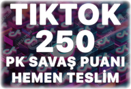 TikTok 250 Organik PK Savaş Puanı