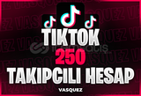 ⭐TİKTOK 250 TAKİPÇİLİ HESAP [Mail Teslim]⭐