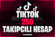 ⭐TİKTOK 250 TAKİPÇİLİ HESAP [Mail Teslim]⭐