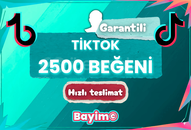 TİKTOK 2.500 BEĞENİ / GARANTİLİ