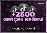 ⭐Tiktok 2500 beğeni/ Hızlı /güvenilir ⭐