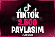 ⭐Tiktok 2500 Gerçek Paylaşım - KEŞFET ETKİLİ