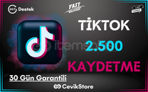 ⭐️TikTok 2.500 Global Kaydetme [Garanti]⭐️