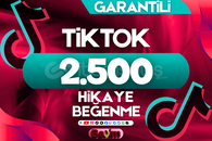 TİKTOK 2.500 HİKAYE BEĞENİ / GARANTİLİ