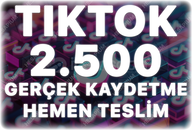 TikTok 2.500 Organik Kaydetme - Keşfet Etkili