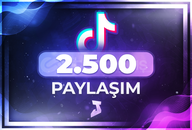 Tiktok 2500 Paylaşım - 365 Gün Garantili