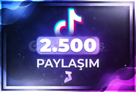 ⭐ Tiktok 2.500 Paylaşım ⭐