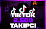 Tİktok 2500 takipçi + 1 hafta GARANTİ