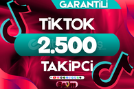 TİKTOK 2.500 TAKİPÇİ / ÖMÜR BOYU GARANTİLİ