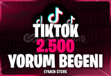 ⭐TİKTOK 2500 YORUM BEĞENİ