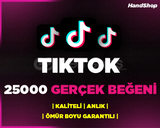 ⭐TİKTOK 25000 GERÇEK BEĞENİ | GARANTİLİ⭐