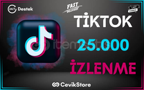 ⭐TikTok 25.000 Global İzlenme [Garanti]⭐