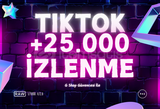 Tiktok 25.000 İzlenme - Hızlı Teslimat - GShop