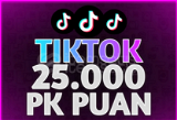 TikTok +25.000 PK Puan | HIZLI