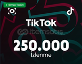 TİKTOK 250.000 İZLENME ANINDA TESLİM!!!