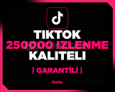 TikTok 250000 İzlenme | Garantili