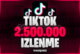 ⭐Tiktok +2.500.000 İzlenme⭐