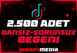 ⭐️TIKTOK 2.5K BEĞENİ + GARANTİ⭐️