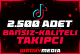 ⭐️TIKTOK 2.5K TAKİPÇİ + GARANTİ⭐️