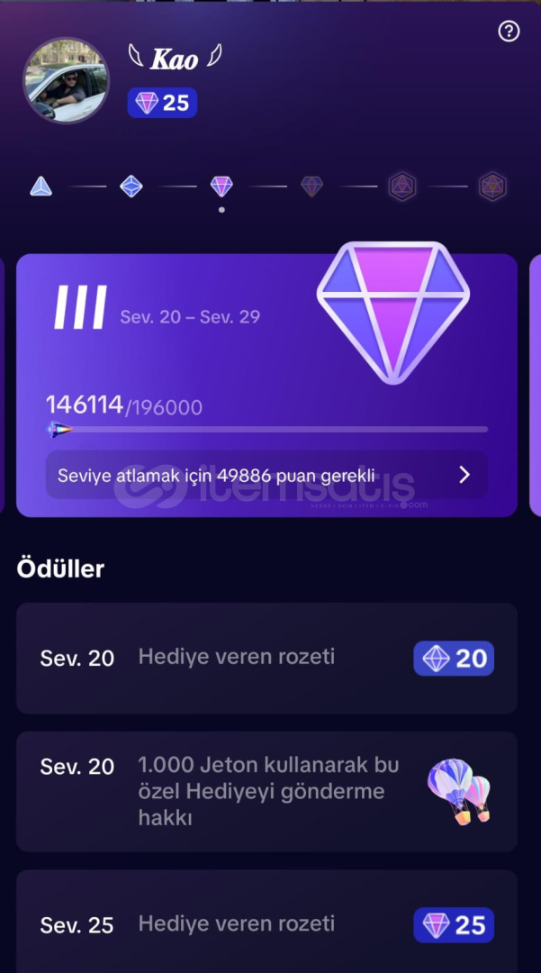 Tiktok 25LVL! Yargıç Hesabı Satılık! Tiktok 25LVL! Yargıç Hesabı Satılık!