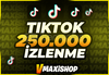 ⭐Tiktok 250.000 Kaliteli İzlenme + Garantili