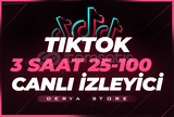 Tiktok 3 Saat 25-100 Canlı İzleyici - KEŞFET