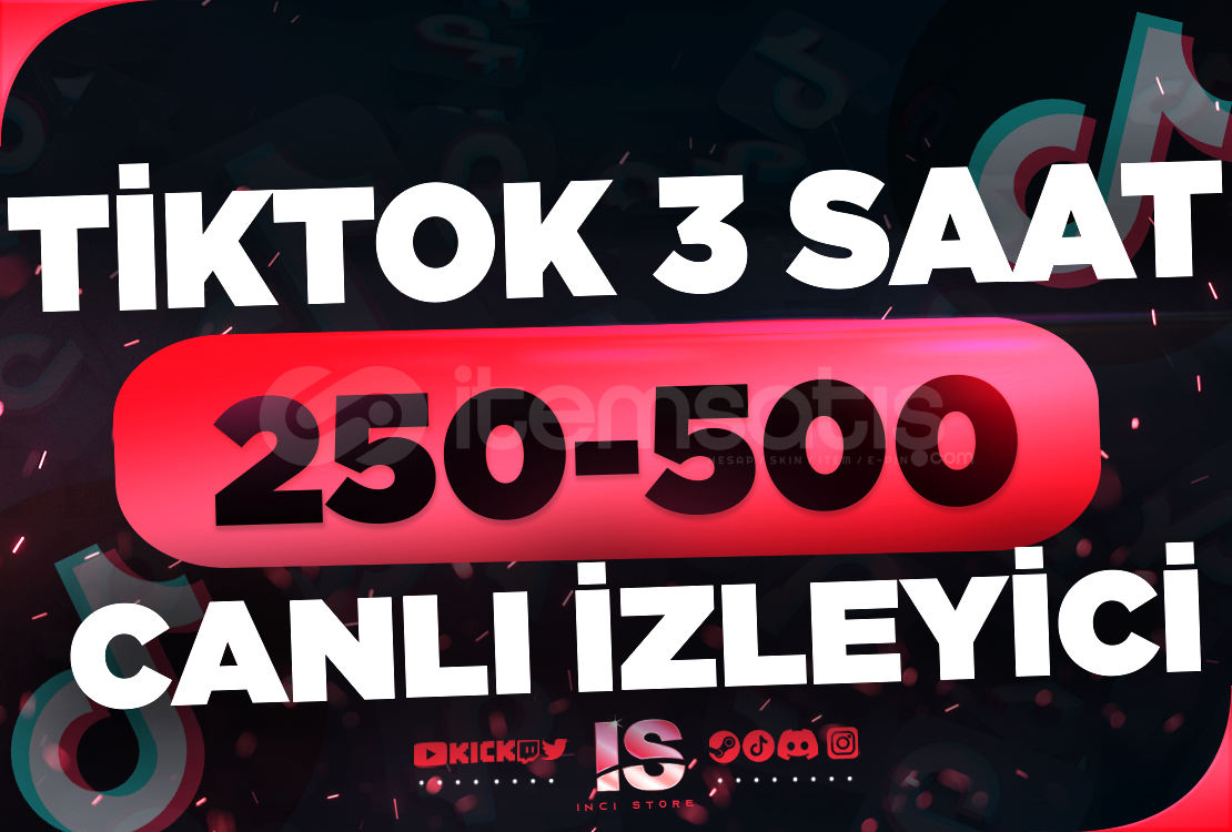 ⭐Tiktok 3 Saat 250-500 Canlı İzleyici - KEŞFET⭐ ⭐Tiktok 3 Saat 250-500 Canlı İzleyici - KEŞFET⭐
