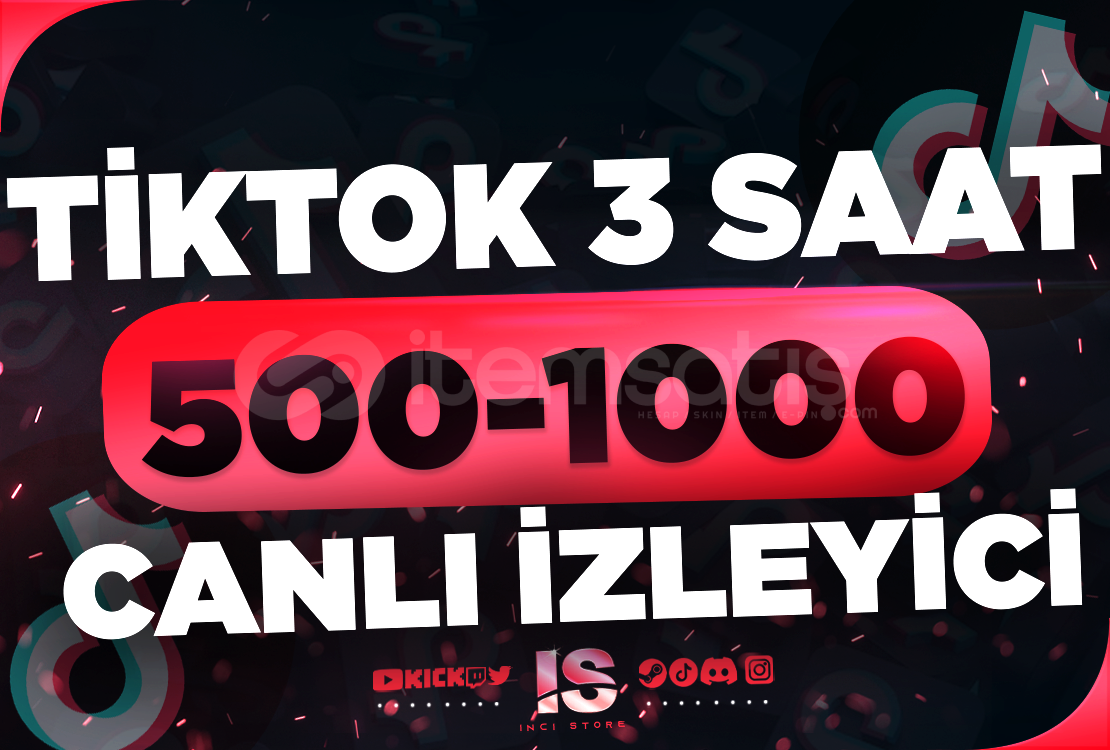 ⭐Tiktok 3 Saat 500-1000 Canlı İzleyici⭐ ⭐Tiktok 3 Saat 500-1000 Canlı İzleyici⭐