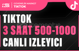 Tiktok 3 Saat 500-1000 Canlı İzleyici - KEŞFET