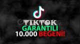 TİKTOK 30 GÜN GARANTİLİ 10.000 BEĞENİ!